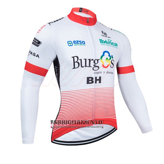 Abbigliamento Burgos BH 2020 Manica Lunga e Calzamaglia Con Bretelle Bianco e Rosso - Clicca l'immagine per chiudere